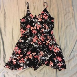 H&M black floral romper